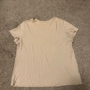 a new day Women's Short Sleeve Beige Tee